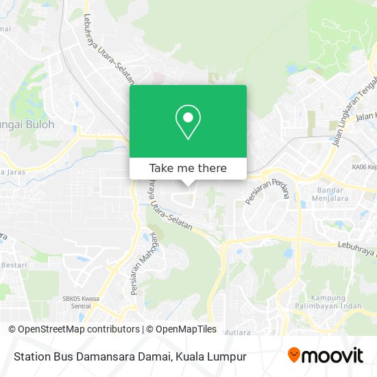 Station Bus Damansara Damai map