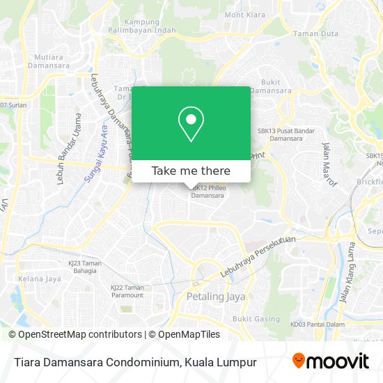 Peta Tiara Damansara Condominium
