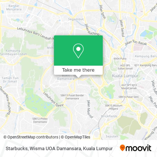 Starbucks, Wisma UOA Damansara map