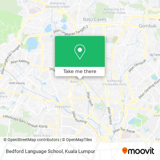 Bedford Language School map