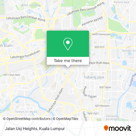 Peta Jalan Usj Heights