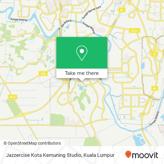 Peta Jazzercise Kota Kemuning Studio