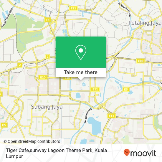 Tiger Cafe,sunway Lagoon Theme Park map