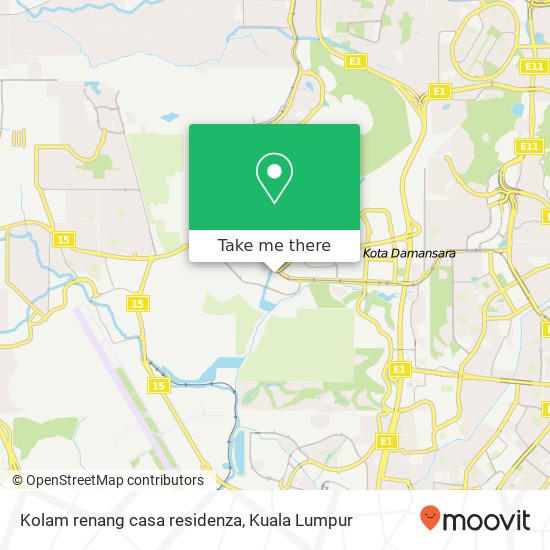 Kolam renang casa residenza map