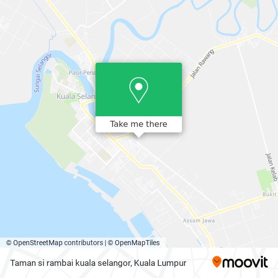 Taman si rambai kuala selangor map