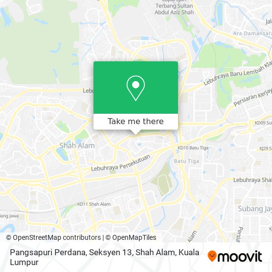 Pangsapuri Perdana, Seksyen 13, Shah Alam map