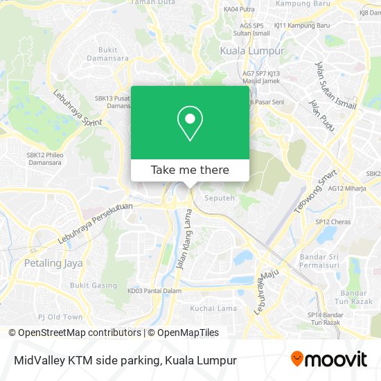 MidValley KTM side parking map