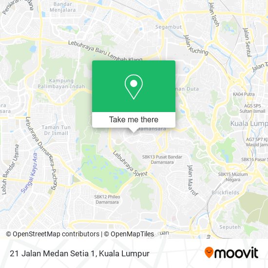 21 Jalan Medan Setia 1 map