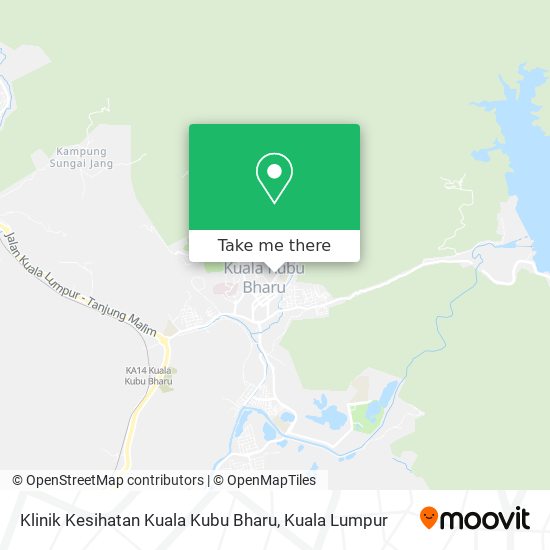 Peta Klinik Kesihatan Kuala Kubu Bharu