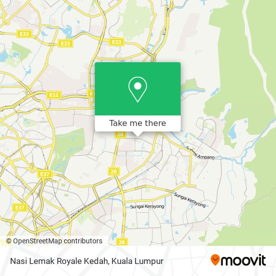 Nasi Lemak Royale Kedah map