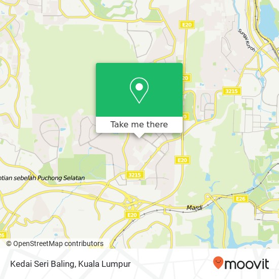 Kedai Seri Baling map