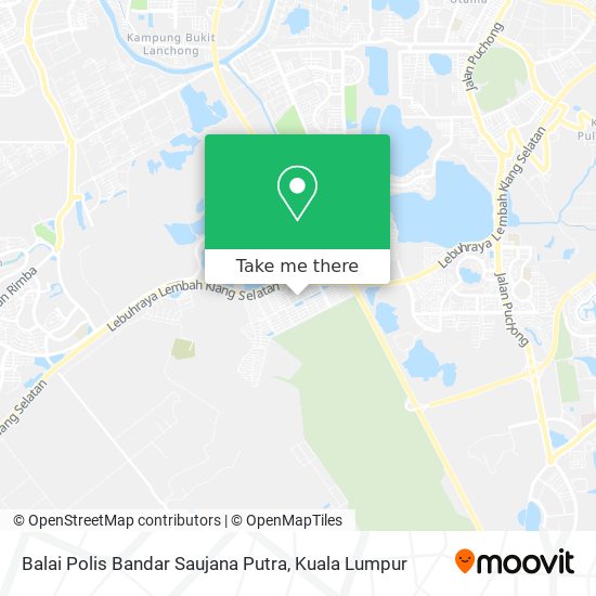 Balai Polis Bandar Saujana Putra map