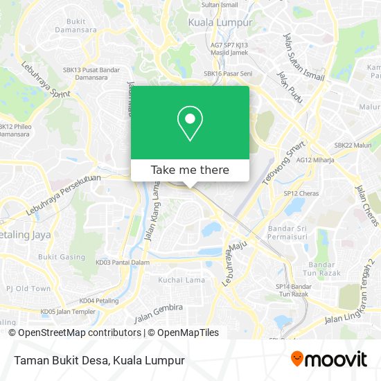 Taman Bukit Desa map