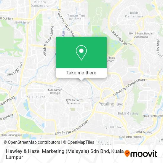 Hawley & Hazel Marketing (Malaysia) Sdn Bhd map