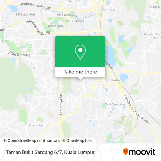 Taman Bukit Serdang 6/7 map