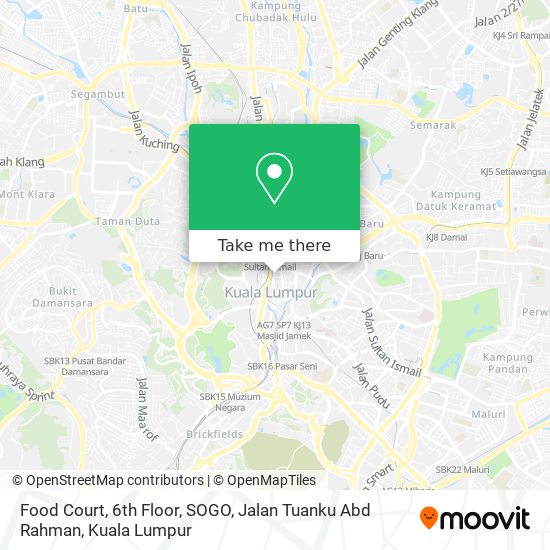 Food Court, 6th Floor, SOGO, Jalan Tuanku Abd Rahman map