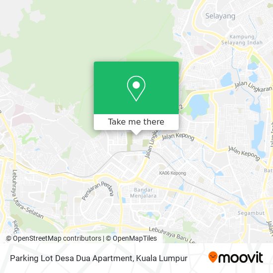 Parking Lot Desa Dua Apartment map
