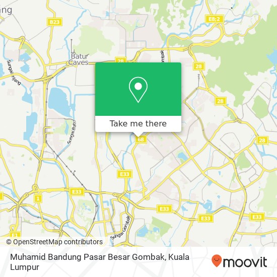 Muhamid Bandung Pasar Besar Gombak map