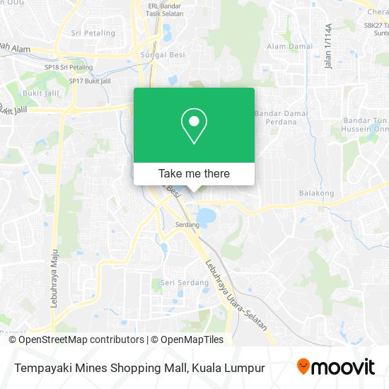 Tempayaki Mines Shopping Mall map
