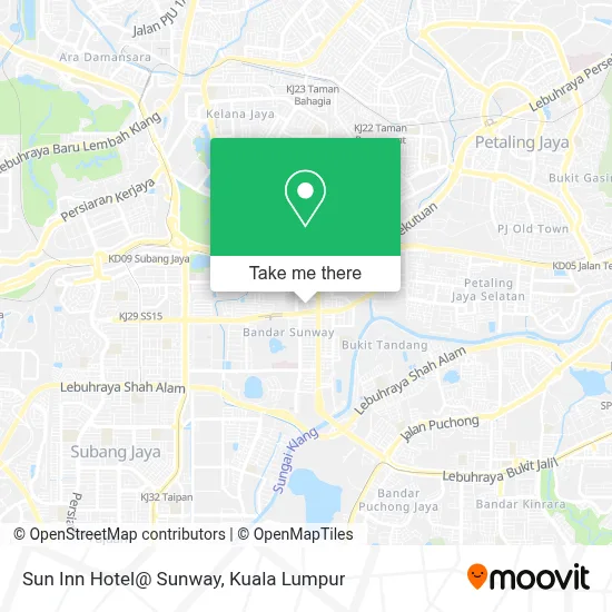 Sun Inn Hotel@ Sunway map