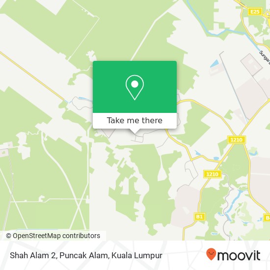 Shah Alam 2, Puncak Alam map