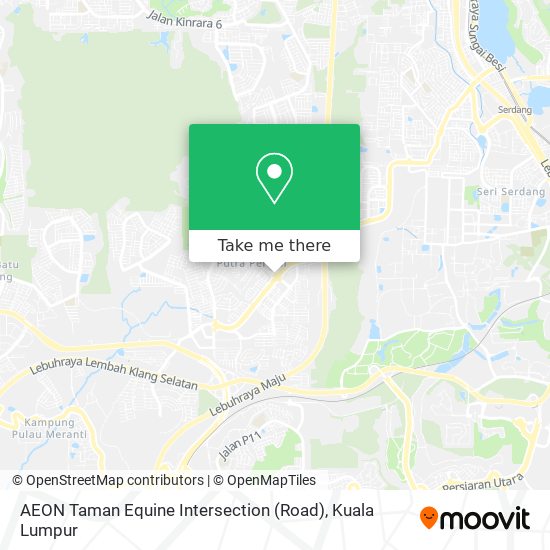 AEON Taman Equine Intersection (Road) map