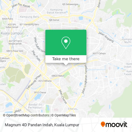 Magnum 4D Pandan Indah map
