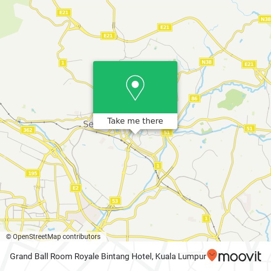 Grand Ball Room Royale Bintang Hotel map