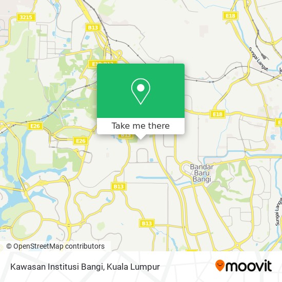 Kawasan Institusi Bangi map