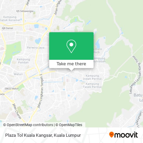 Peta Plaza Tol Kuala Kangsar
