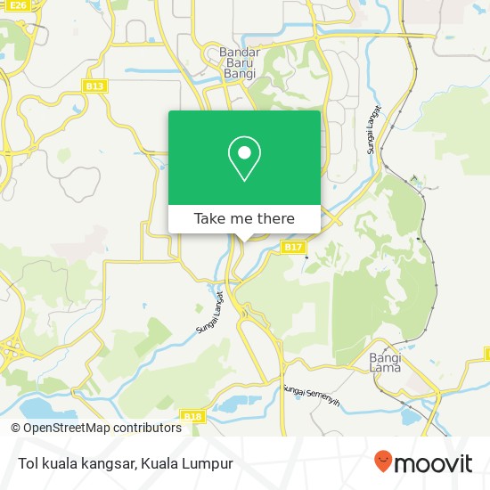 Tol kuala kangsar map