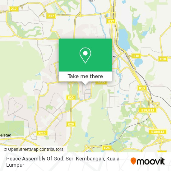 Peta Peace Assembly Of God, Seri Kembangan