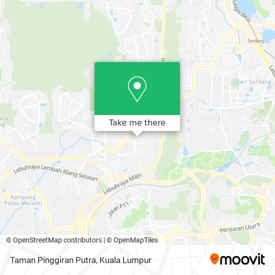 Taman Pinggiran Putra map