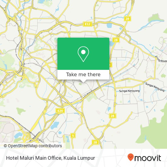 Hotel Maluri Main Office map