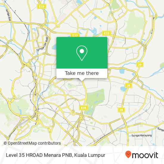 Level 35 HROAD Menara PNB map