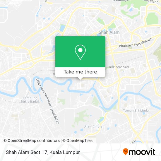 Shah Alam Sect 17 map