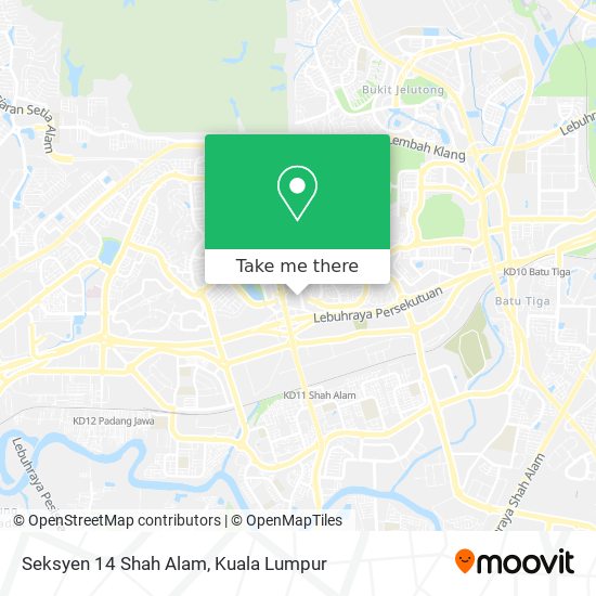 Peta Seksyen 14 Shah Alam