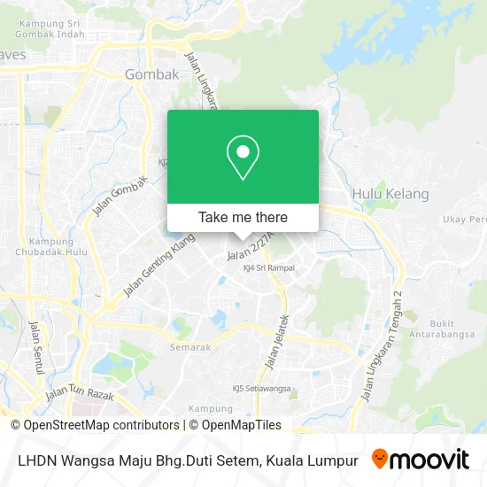 LHDN Wangsa Maju Bhg.Duti Setem map