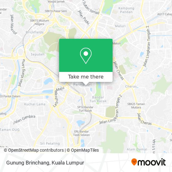 Gunung Brinchang map