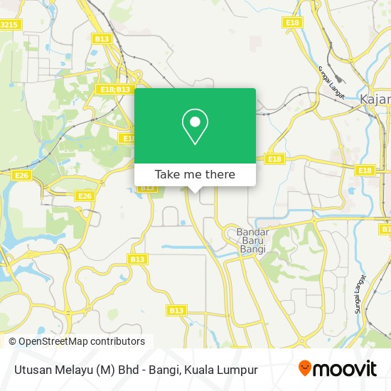 Utusan Melayu (M) Bhd - Bangi map