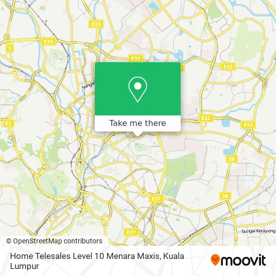 Home Telesales Level 10 Menara Maxis map