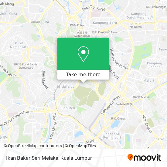 Ikan Bakar Seri Melaka map