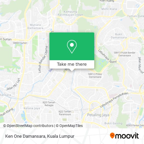 Peta Ken One Damansara
