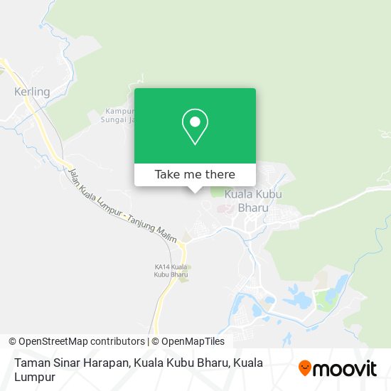 Taman Sinar Harapan, Kuala Kubu Bharu map