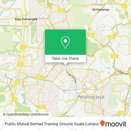 Public Mutual Berhad Training Ground map