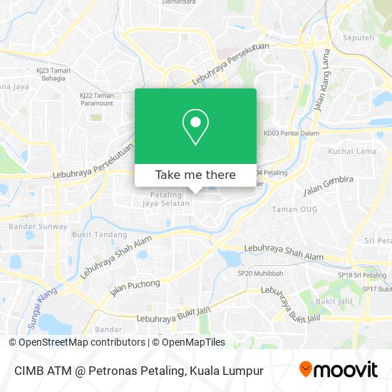 CIMB ATM @ Petronas Petaling map