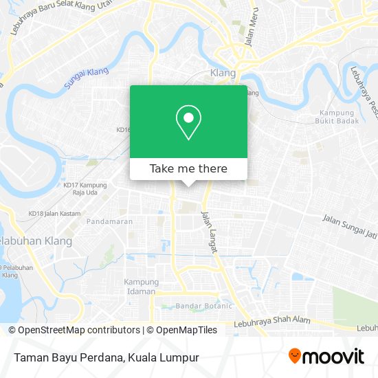 Peta Taman Bayu Perdana