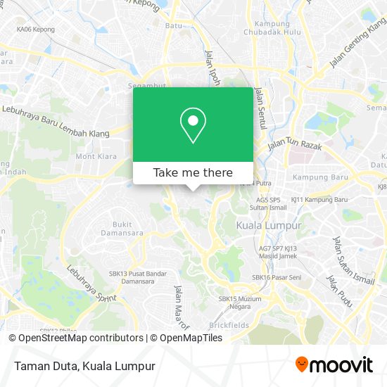 Taman Duta map