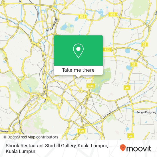 Peta Shook Restaurant Starhill Gallery, Kuala Lumpur