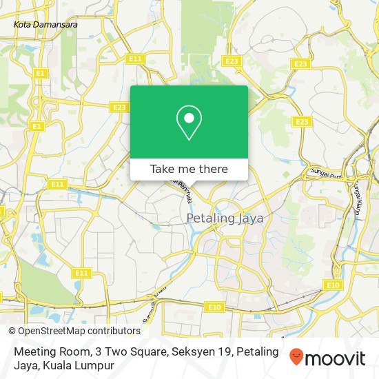 Meeting Room, 3 Two Square, Seksyen 19, Petaling Jaya map